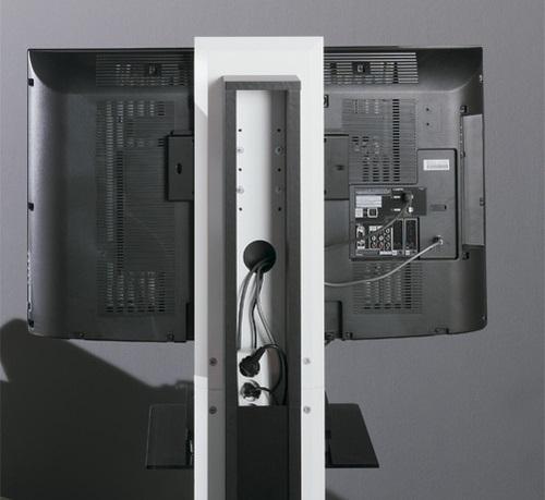 Produktbild Gisan TV Standfuss, höhenverstellbar und drehbar, weiss (60", 35 kg)