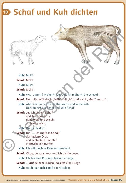Produktbild Vorlesen üben mit Dialog-Geschichten Klasse 3/4. Textkarten (Deutsch, Katja Lenk, 2015)