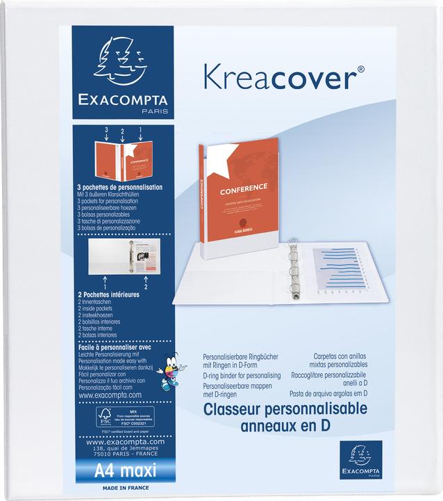 Actual product image Exacompta KREACOVER - Ring binders A4 Maxi (A4, 67 mm, 1 pcs.)