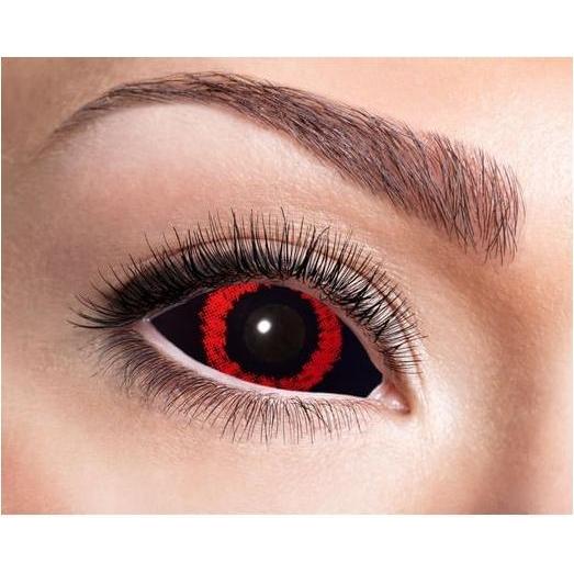 Zoelibat, Farbige Linsen, Sclera - Roter Dämon (Schwarz)