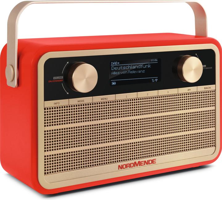 Actual product image Nordmende Transita 121 IR Red (DAB+, KW, Web radio, Bluetooth, Wi-Fi)