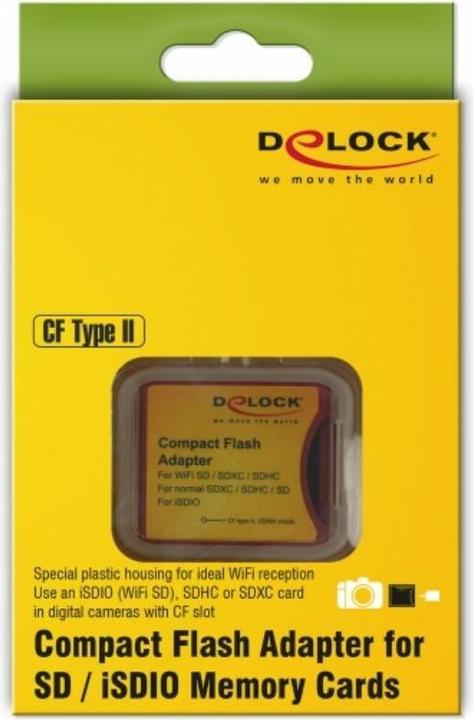 Actual product image Delock 62542 CF II Adapter for