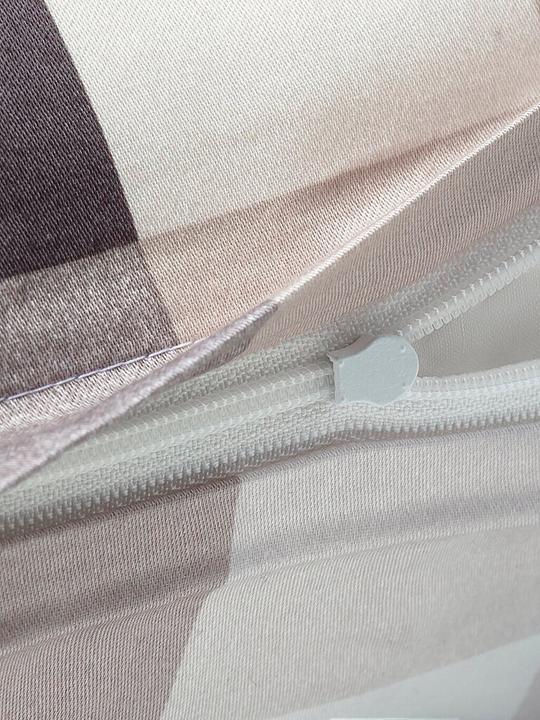 Actual product image Joop! Living JOOP Mako-Satin Bettwäsche Mesh stone (Bedding set, 140x200 cm)