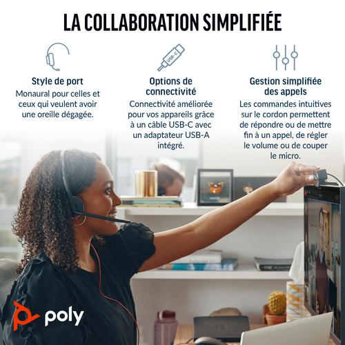 Produktbild Poly Blackwire 3210 (Kabelgebunden, USB-C)