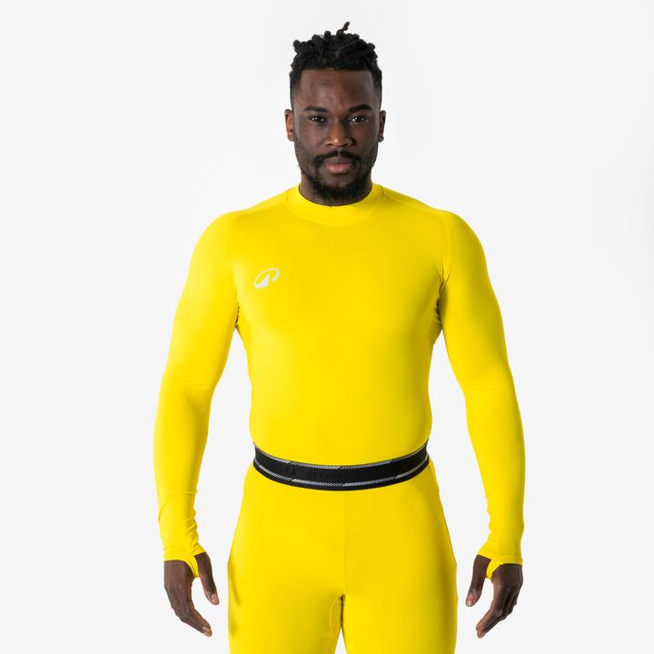 Produktbild Kipsta Damen/Herren Fussball Funktionsshirt langarm wärmend - Keepdry Club gelb (XXL)