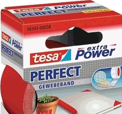 Actual product image tesa EXTRA POWER PERFECT fabric tape, fabric-reinforced duct tape (38 mm)