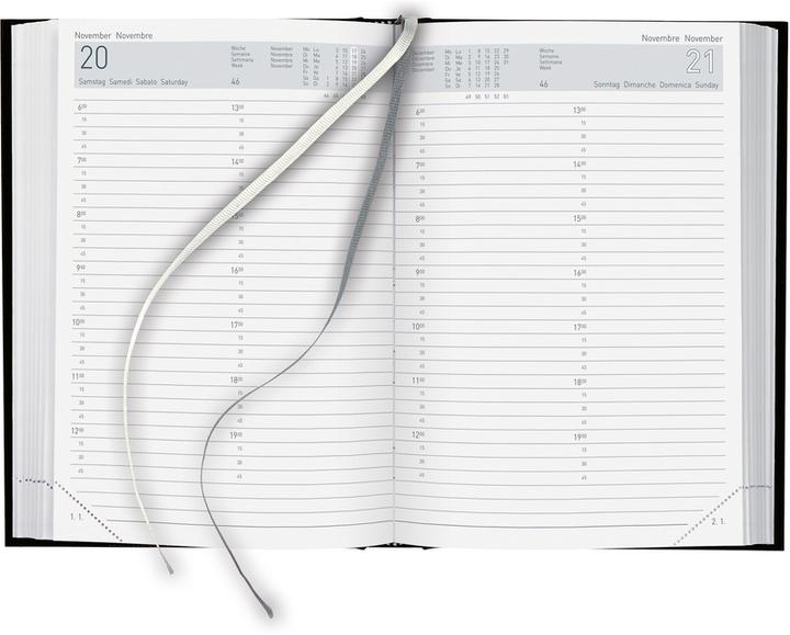 Image du produit Biella Agenda d'affaires (14,5 x 20,5 cm, Allemand, Anglais, Français, Italien)