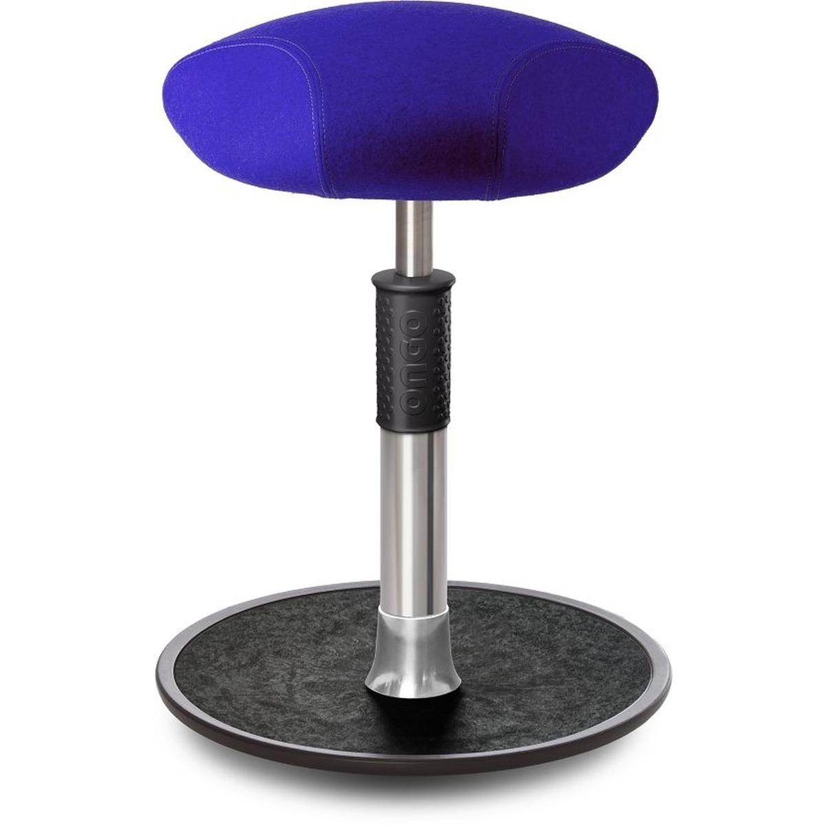 Ongo, Bürostuhl, Sitz- Stehhocker Free Regular Triangel kvadrat Divina Mel. r.blau chr. /schw.