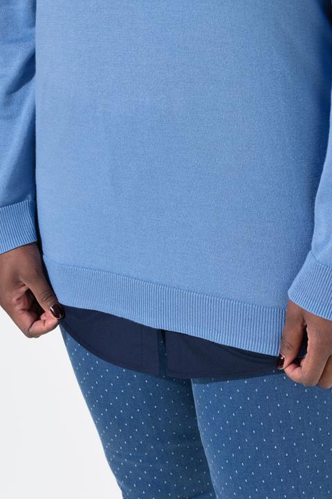 Actual product image Ulla Popken Solid Shirttail Extension (62)