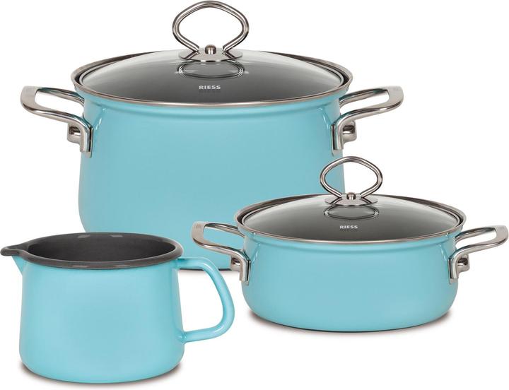 Actual product image Riess Starter Set (Pan set + pot set, Enamel)