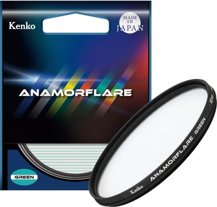 Actual product image Kenko 82.0 ANAMORFLARE Green Lens Flare Filter (82 mm, Effect filter)