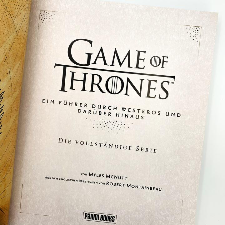 Produktbild Panini Game of Thrones: Ein Führer durch Westeros und darüber hinaus - die vollständige Serie (Deutsch, Myles McNutt, Robert Montainbeau, 2019)