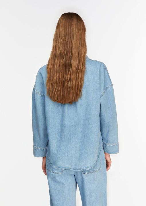 Immagine prodotto Comma Lyocell-Denim-Shacket mit Kragen und V-Ausschnitt (46)