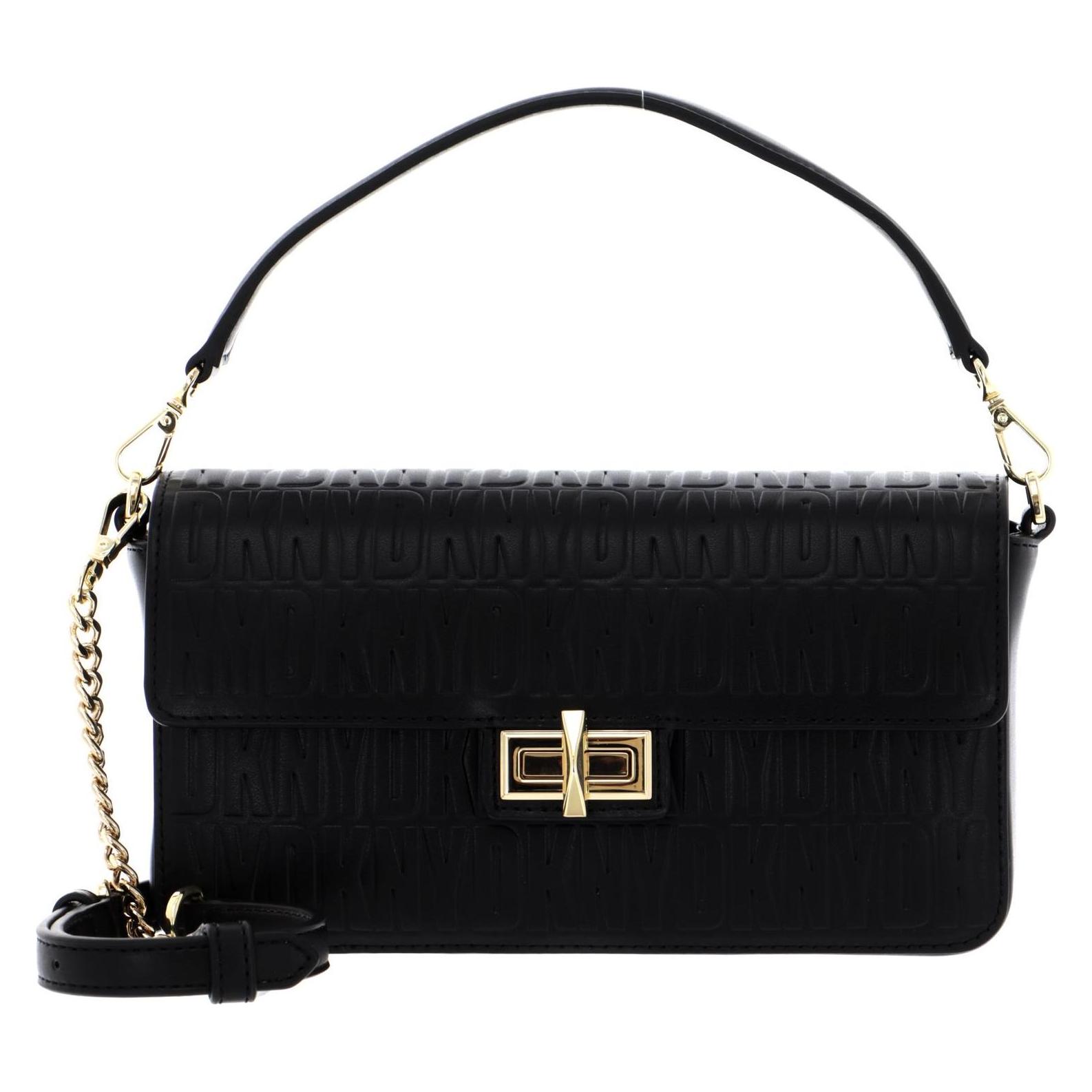 Dkny, Damen, Handtasche, Jojo Flap Bag, Schwarz