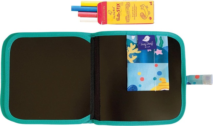 Actual product image Jaq Jaq Bird Chalk colouring book with 4 chalks submarine
