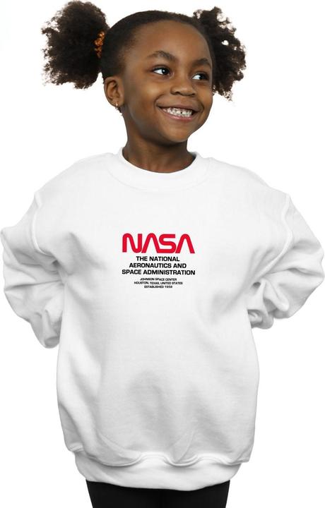 Actual product image Nasa Girls Worm Blurb Sweatshirt (140, 146)