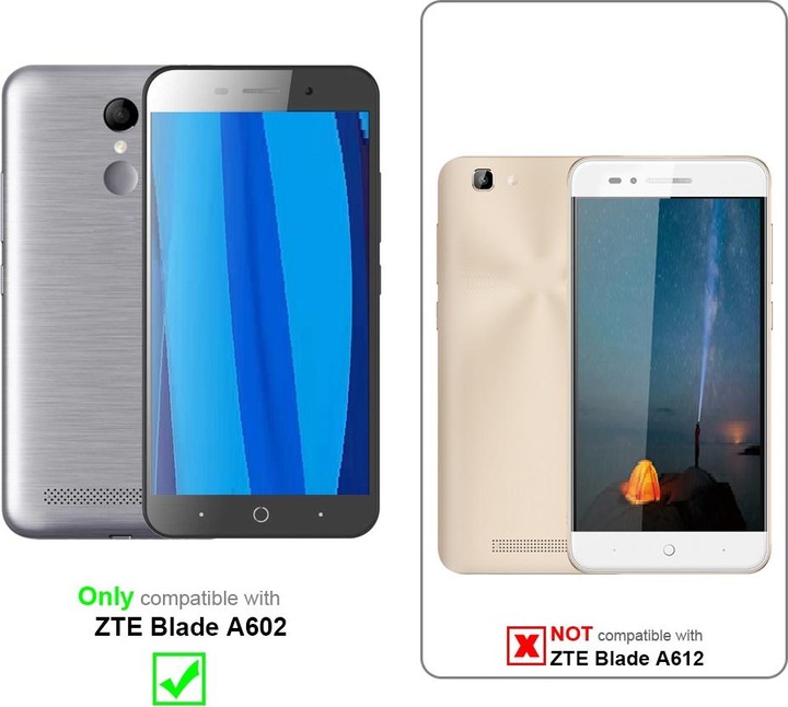 Actual product image Cadorabo Book Invisible Magnet Cover (ZTE Blade A602)