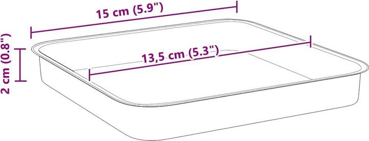 Produktbild vidaXL Quadratischer Blumentopf