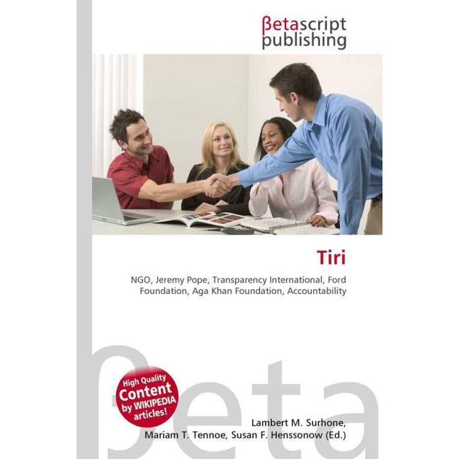 Tiri, Fachbücher von Susan F. Marseken, Miriam T. Timpledon, Lambert M. Surhone