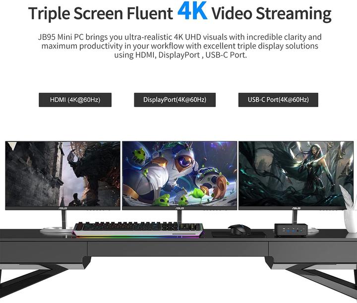 Actual product image Minisforum JB95 Mini PC (Celeron N5095, 8+256GB)