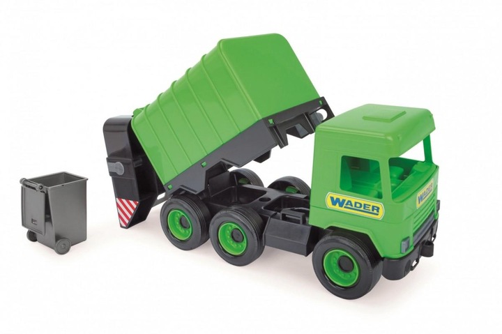 Produktbild New Ray Green Middle Truck Müllwagen im Karton