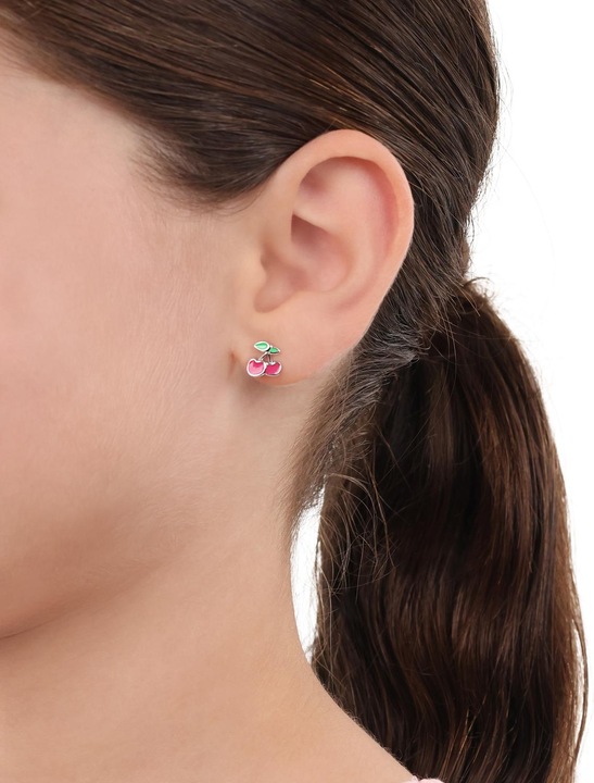 Produktbild Prinzessin Lillifee Ohrschmuck für Mädchen, 925 Sterling Silber | Kirsche (Silber 925)