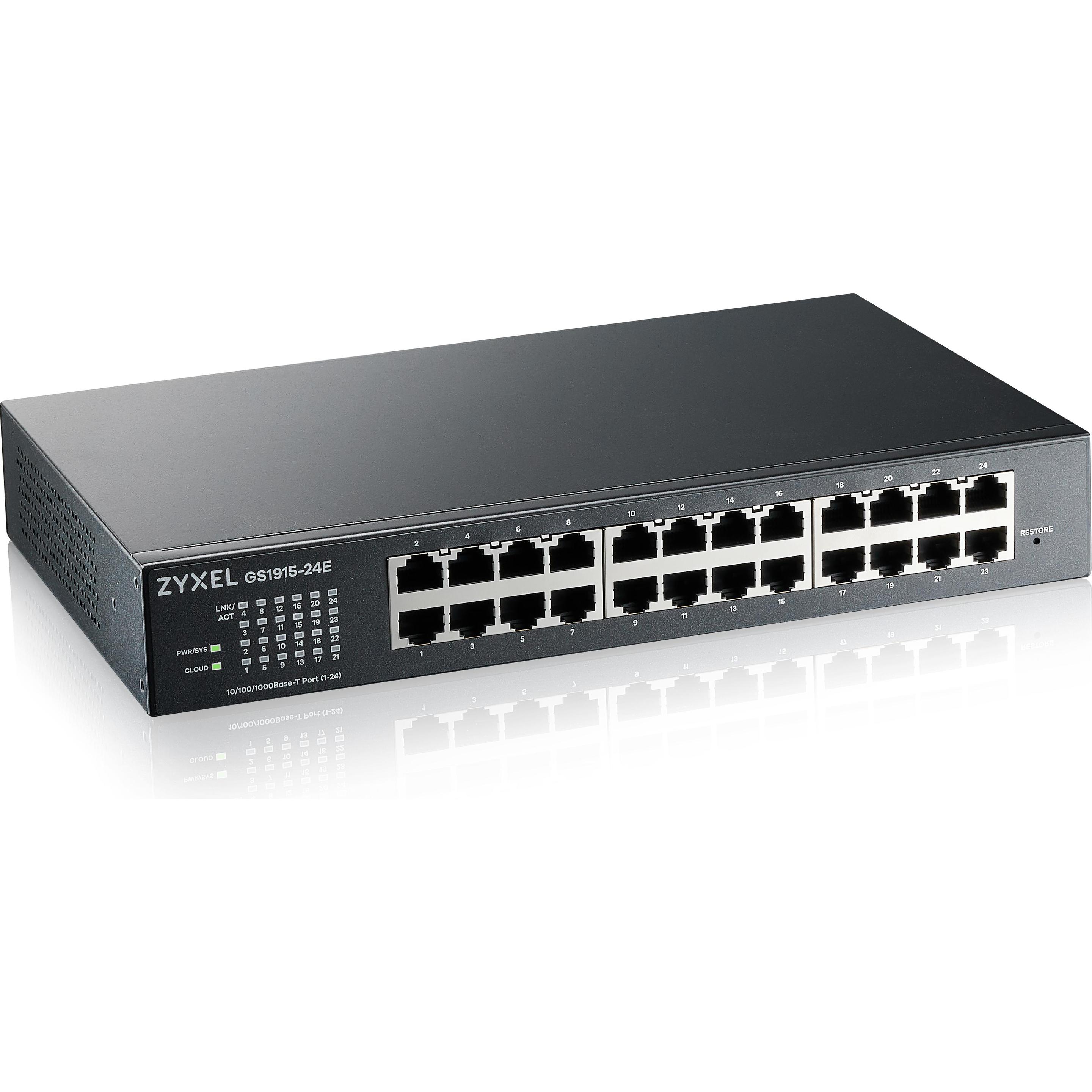 Zyxel GS1915-24E (24 Ports), Netzwerk Switch, Schwarz