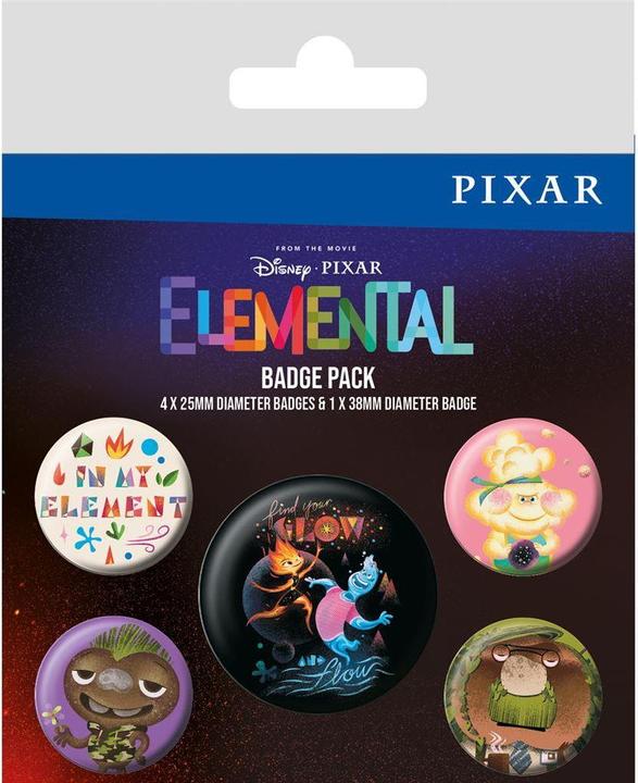 Image du produit Set de badges périodiques amusants (pack de 5)