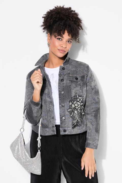 Produktbild Miamoda Jeansjacke, Classic Fit, Applikation (52)
