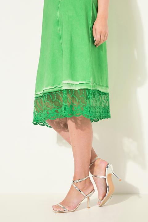 Immagine prodotto Miamoda Jerseykleid, A-Linie, cold dyed, Lochstickerei, ärmellos (44)