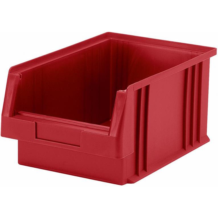 LA-KA-PE, Lagerbehälter, Sichtlagerkasten PLK L330xB213xH150mm PP rot