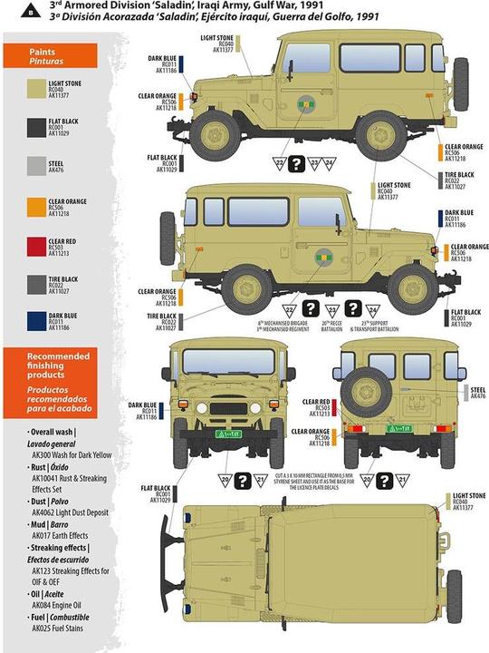 Produktbild AK Interactive 35001 FJ43 SUV w/Hard Top 1:35 Plastic Model Kit