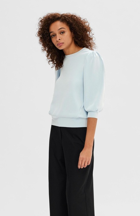 Actual product image Selected Femme Puff shoulder sweatshirt (XXL)
