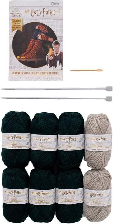 Actual product image Thumbs Up Harry Potter - Slytherin knit set house socks and mittens