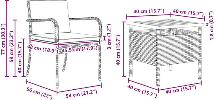 Produktbild vidaXL Gartenset