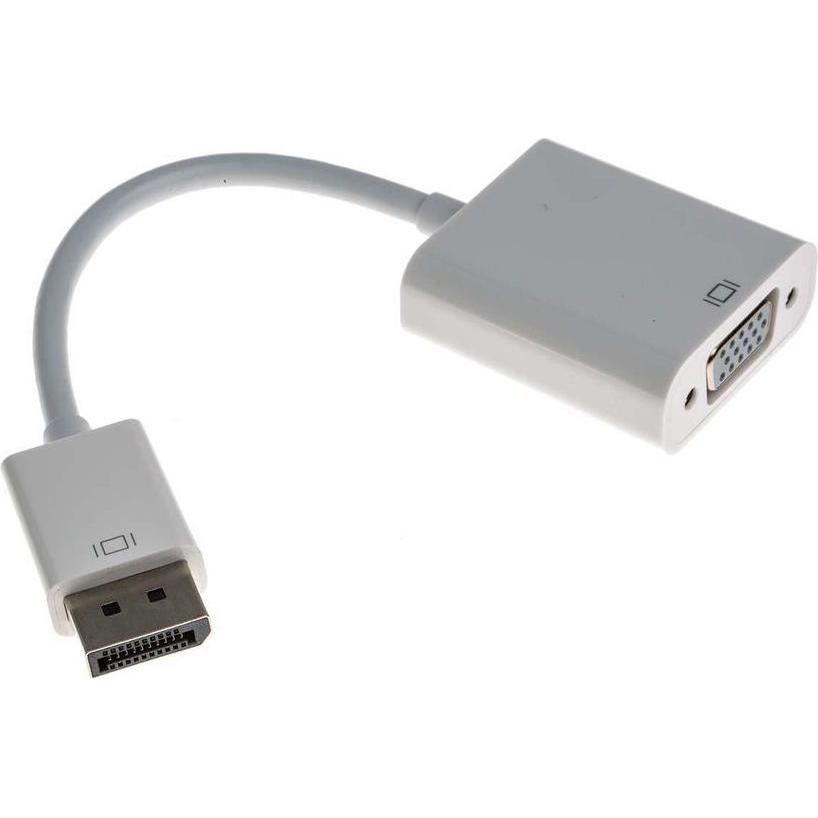 RS PRO DisplayPort M - VGA F Adapter Cable (USB-BC 1.2, 14 cm), Adattatore dati + video