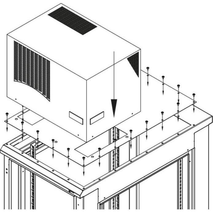 Triton 19"zbh. Klimaeinheit zbh. Zusatzblende für X1/2 RDE/RIE B800/T1000-1200mm (RAC-RV-X81-Z6)