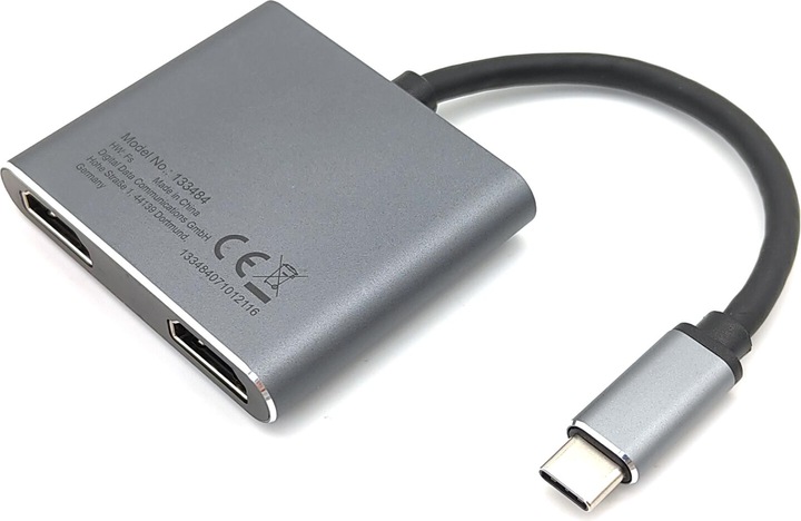 Produktbild equip USB-C 4 in 1 Dual HDMI Adapter (USB-C, 3 Ports)