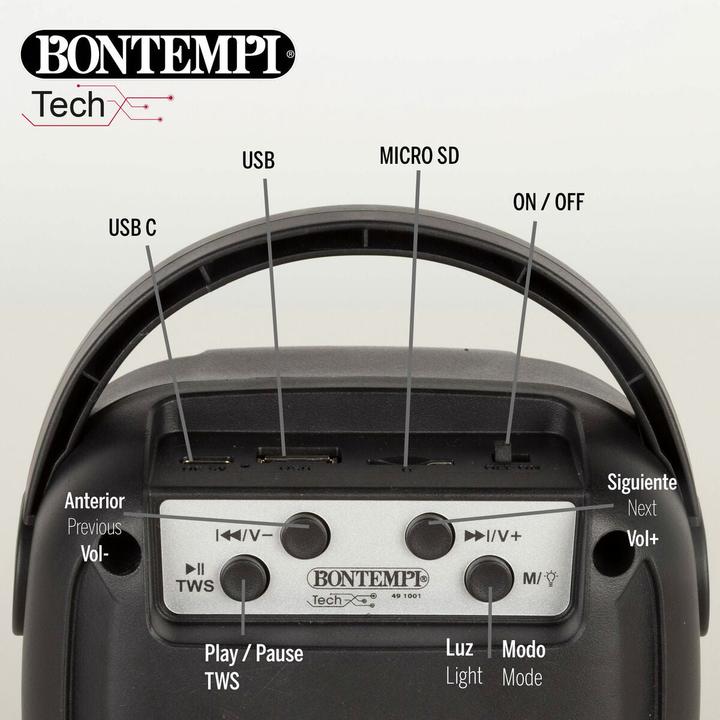 Immagine prodotto Bontempi Lautsprecher mit Karaoke Mikrofon
