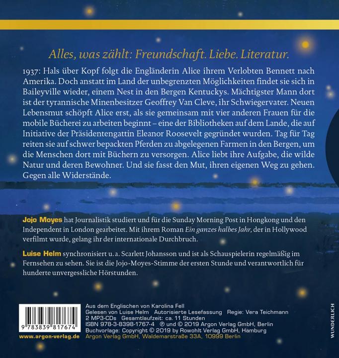 Image du produit Comme une lueur dans la nuit profonde (Jojo Moyes, Karolina Fell, Casque Luise, Allemand)