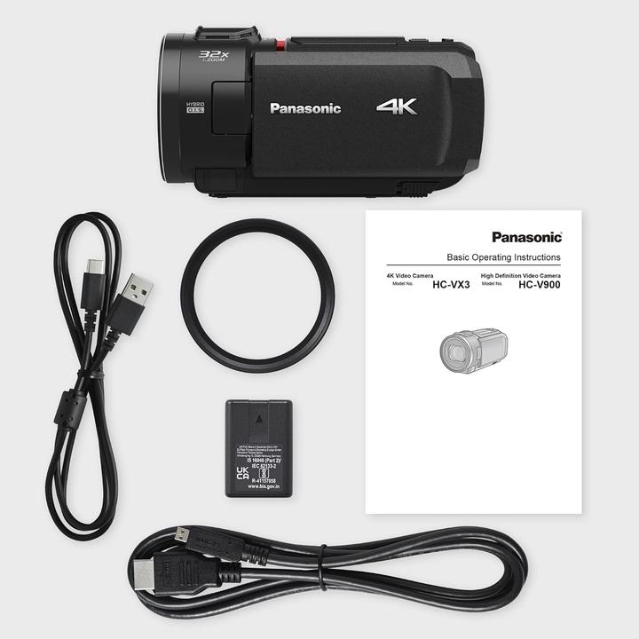Image du produit Panasonic HC-VX3E-K (8.57 Mpx, 25p, 24x)