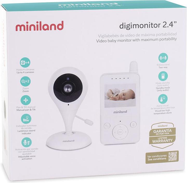 Produktbild Miniland DIGIMONITOR 2.4" (Babyphone mit Kamera, 250 m)