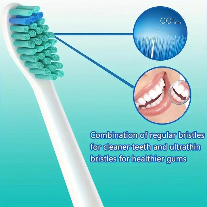 Actual product image ASMI Sonic replacement toothbrushes, toothbrush head, 8 pieces (8 x)