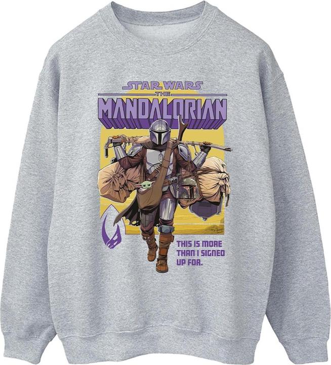 Immagine prodotto Star Wars The Mandalorian More Than I Signed Up For Felpa Uomo (L)