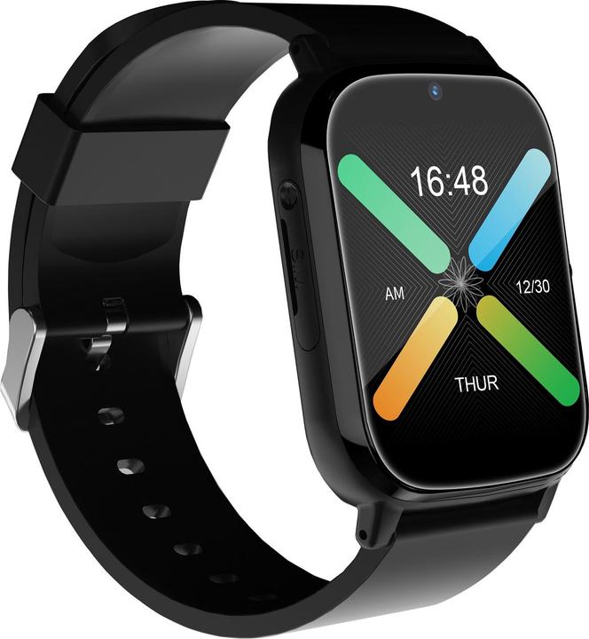 Immagine prodotto DCU Tecnologic Smartwatch Senior con GPS e videochiamate 4G con display IPS da 1,69 pollici impermeabile IPX6 nero (26 mm, 4G)