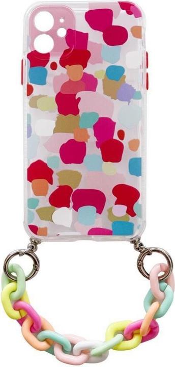 Actual product image Hurtel Colour Chain Case gel flexible elastic case cover with a chain pendant for Xiaomi Redmi Note 10 5G (Xiaomi Redmi Note 10 5G)