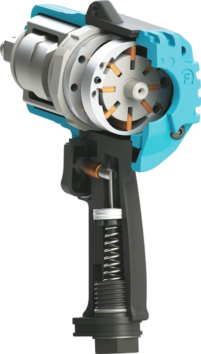Actual product image HAZET Twin Turbo impact wrench 9013TT ∙ Maximum loosening torque: 4100 Nm ∙ Square, solid 20 mm (3/… (Electrical connection)