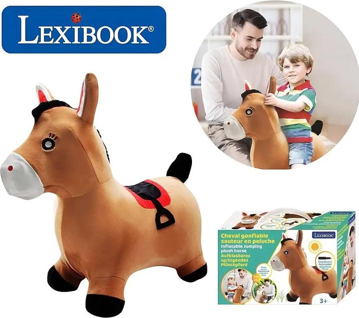 Actual product image Lexibook Inflatable Jumping Plush Horse (BGP050)