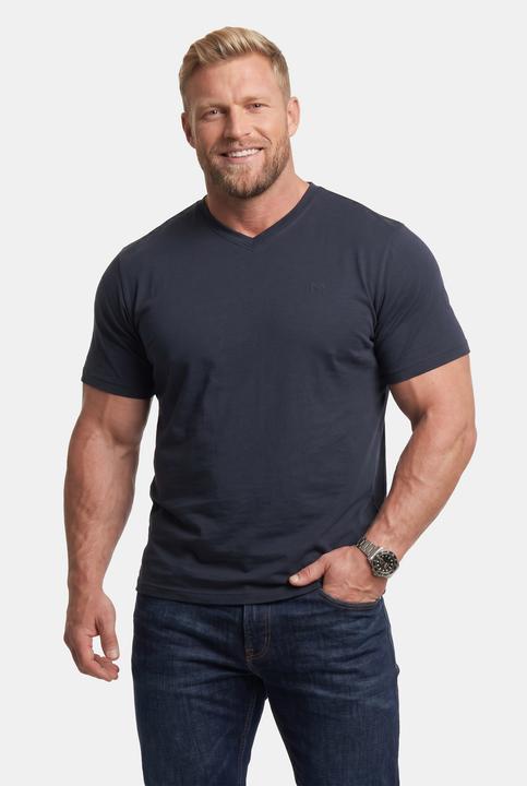 Actual product image Men+ T-Shirt, Basic, Halbarm, V-Ausschnitt (7XL)