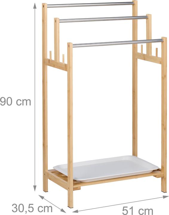 Actual product image Relaxdays Towel rail